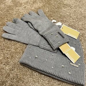 Michael Kors Hat and Glove Set